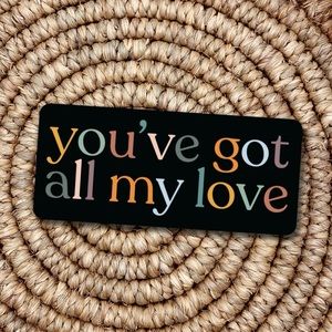 Noah Kahan waterproof sticker / You’ve got all my love / vinyl laptop sticker